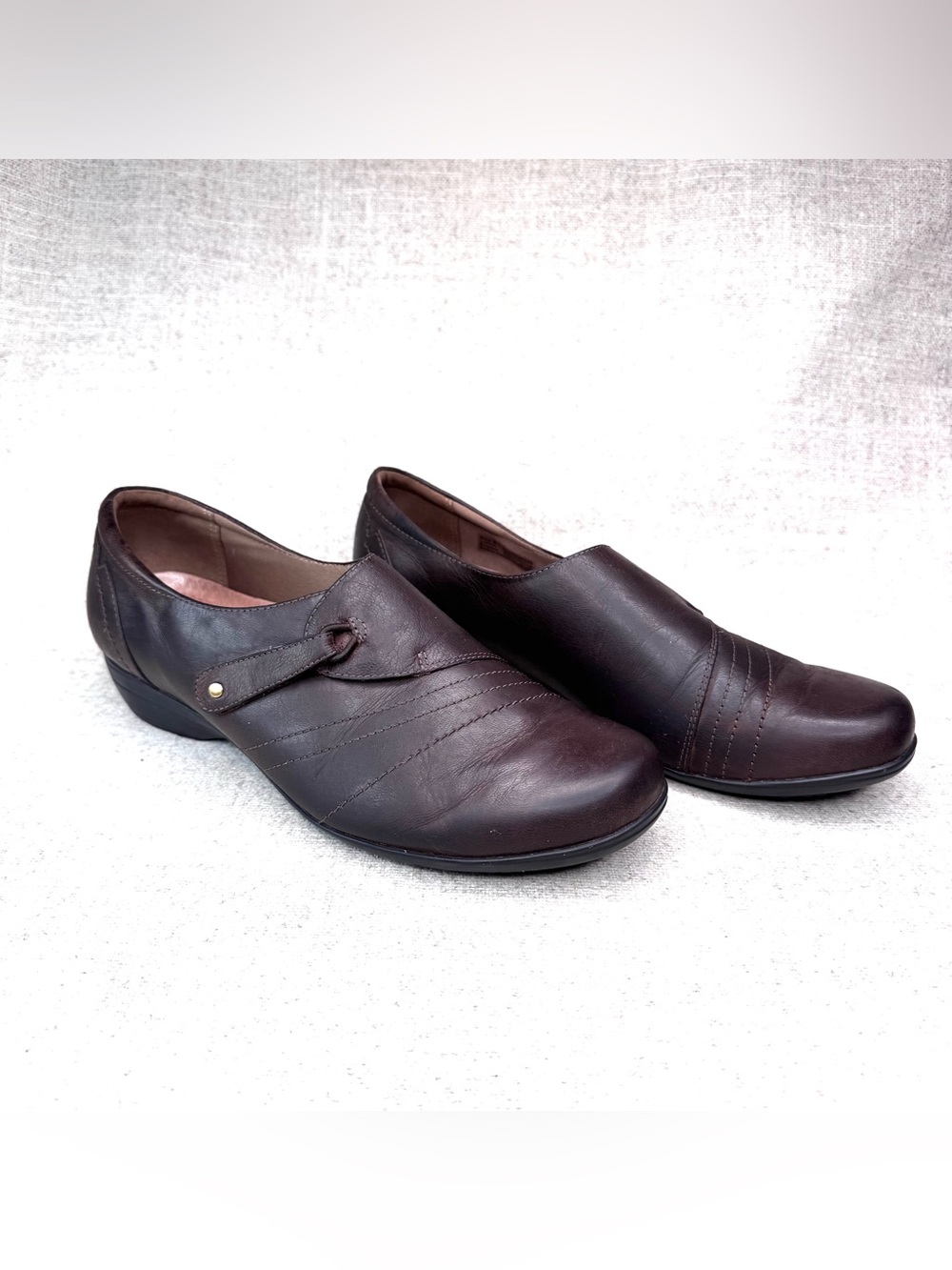 Dansko Franny dark Brown Leather Slip-On Flats comfort loafers sz 10-10.5, 41